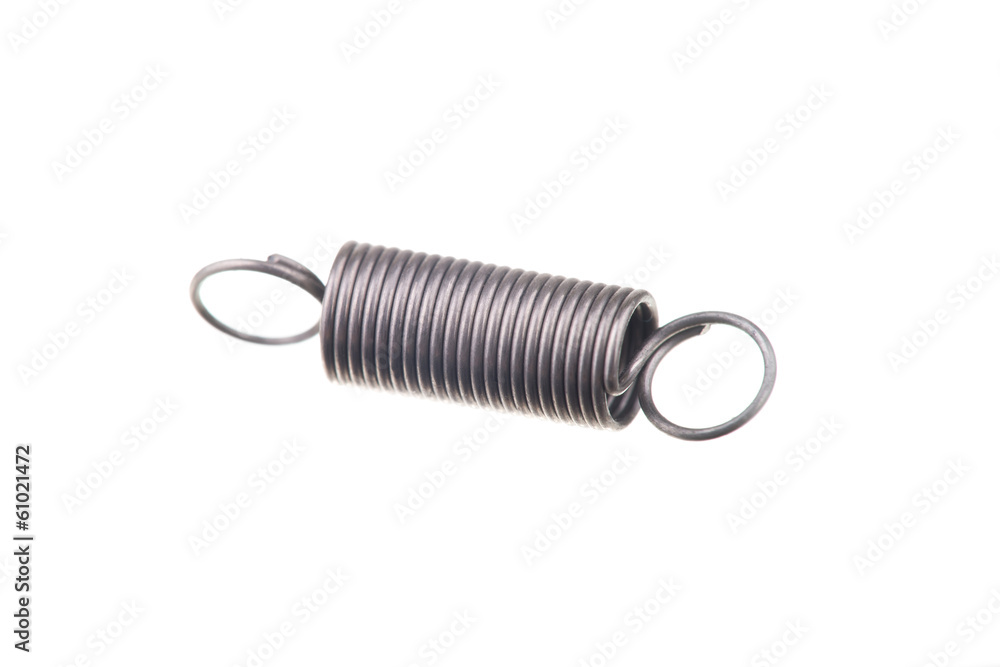 Coil spring isolated on white Coil spring isolated on white