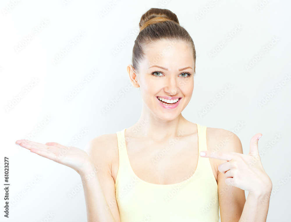 Portrait Of Young Smiling Beautiful Woman Portrait Of Young Smiling Beautiful Woman