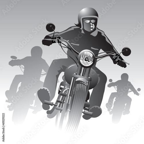 Bikers on the road