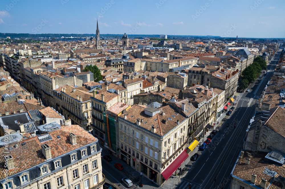 Bordeaux vue du ciel