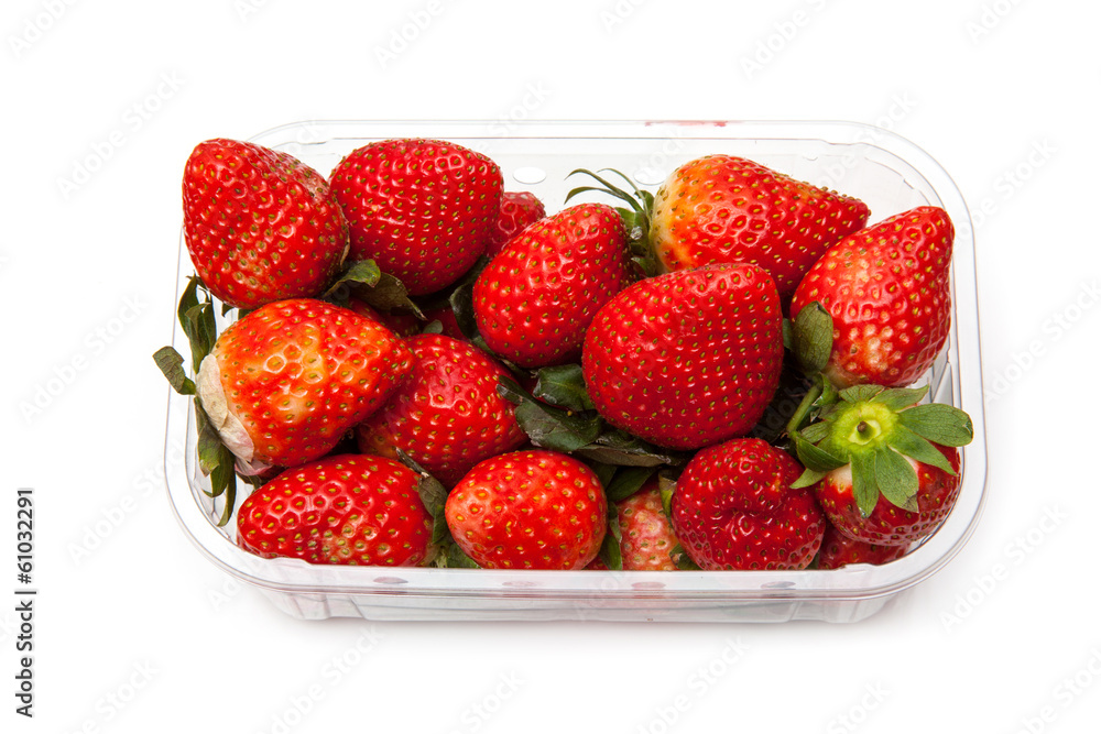 Box or punnet of strawberries Box or punnet of strawberries