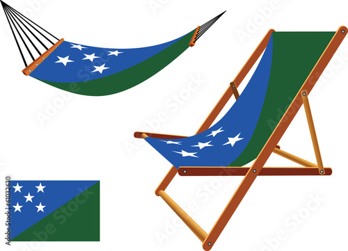 solomon islands hammock and deck chair set