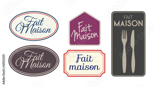 Etiquettes Fait Maison