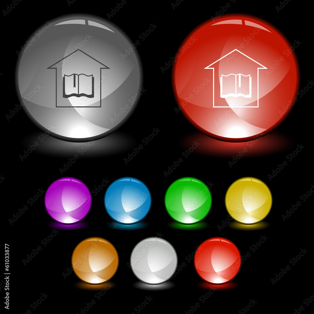 Library. Vector interface element. Library. Vector interface element.