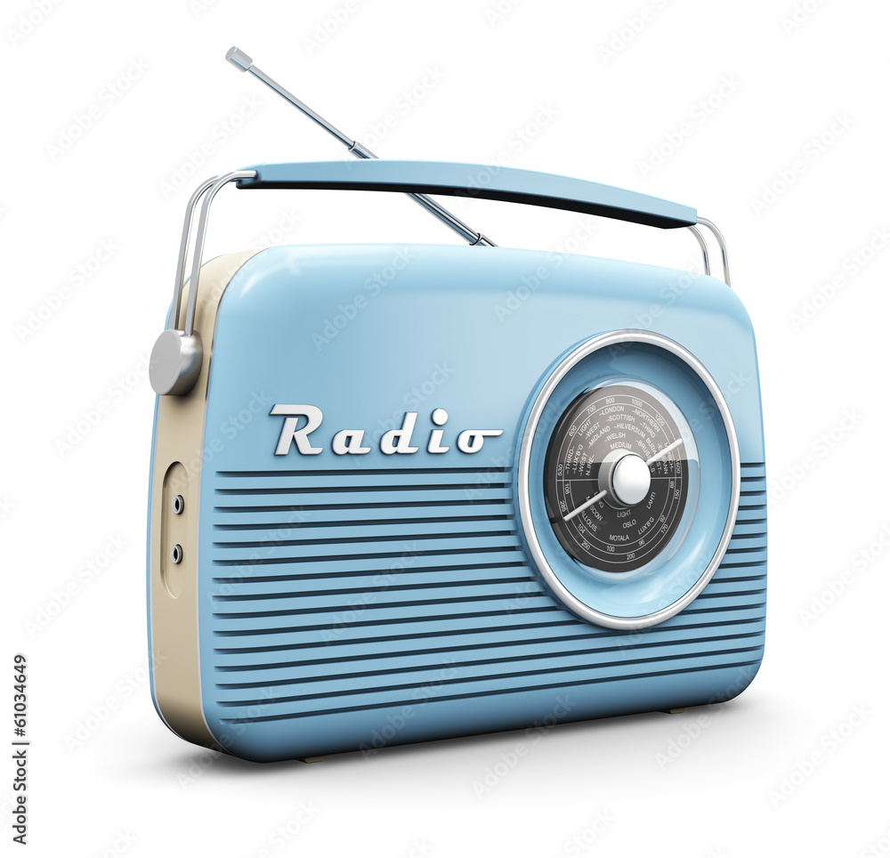 Naklejka premium Vintage radio