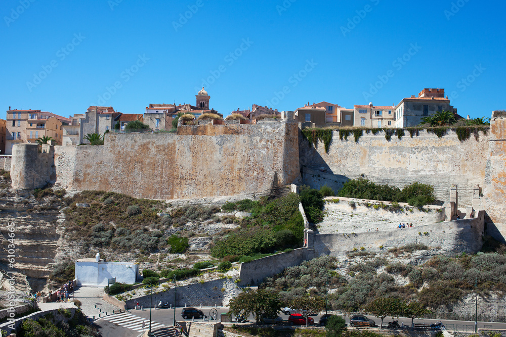 Bonifacio city, Corsica.