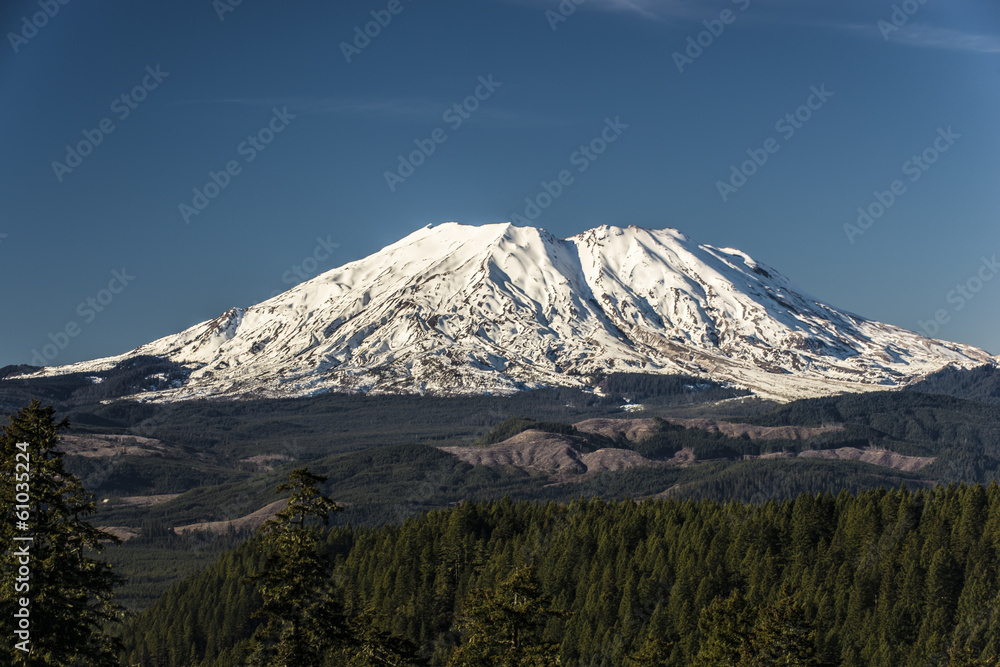 Mount St. Helens on a clear day