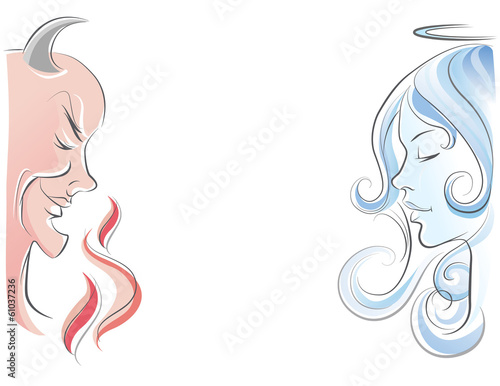 Angel and devil