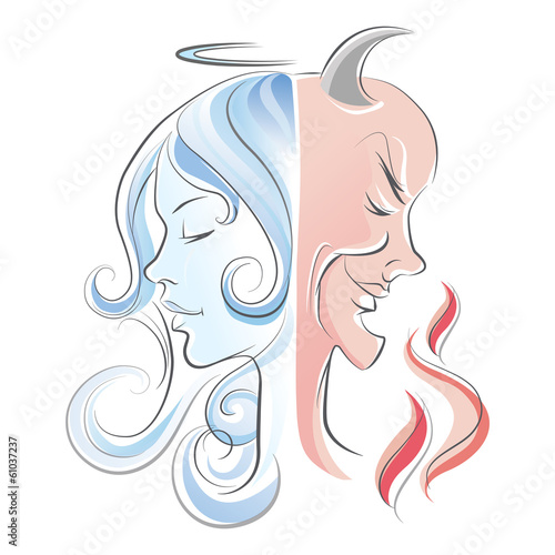Angel and devil