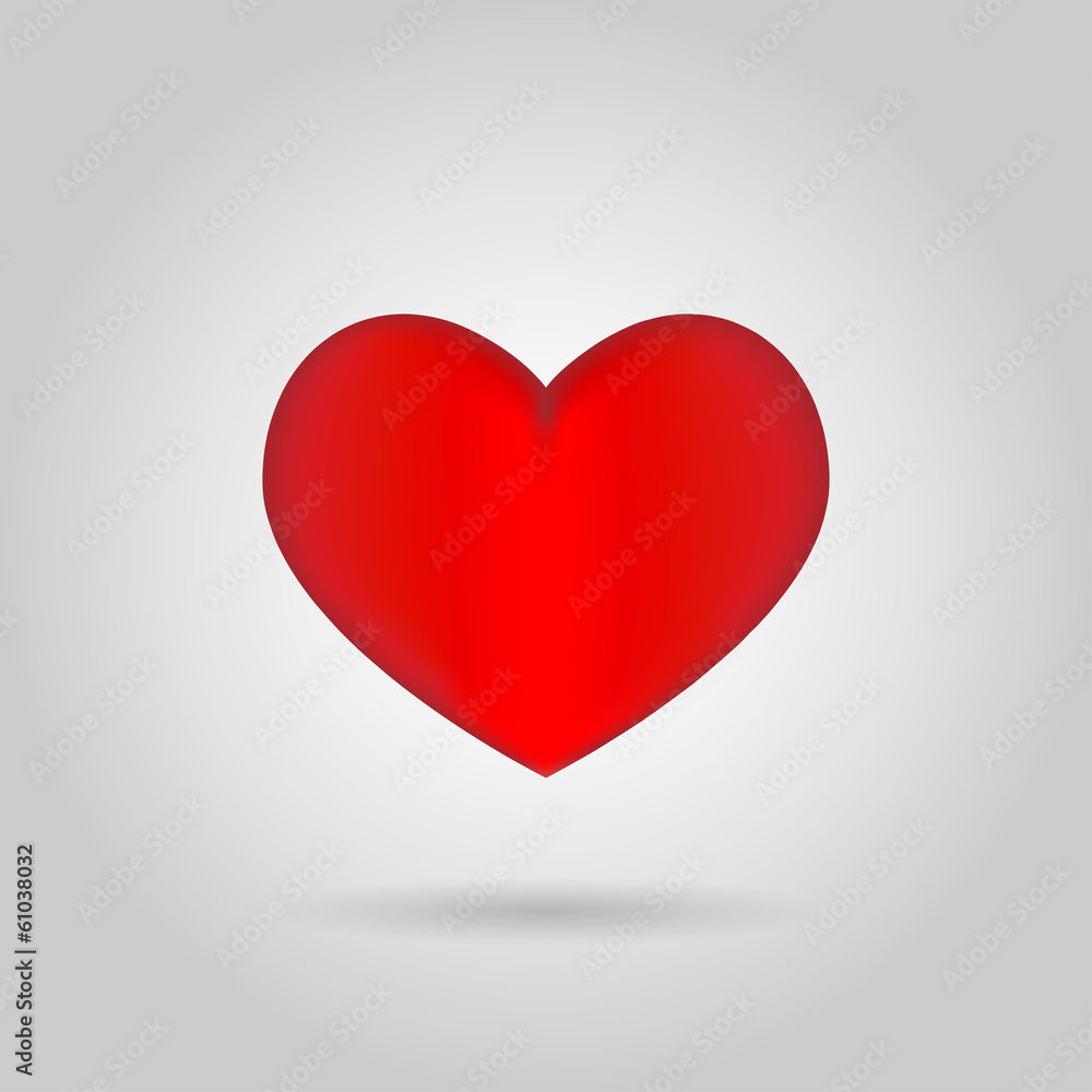 Isolated heart on white background. Isolated heart on white background.