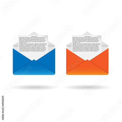 Colored envelopes 2 with letter