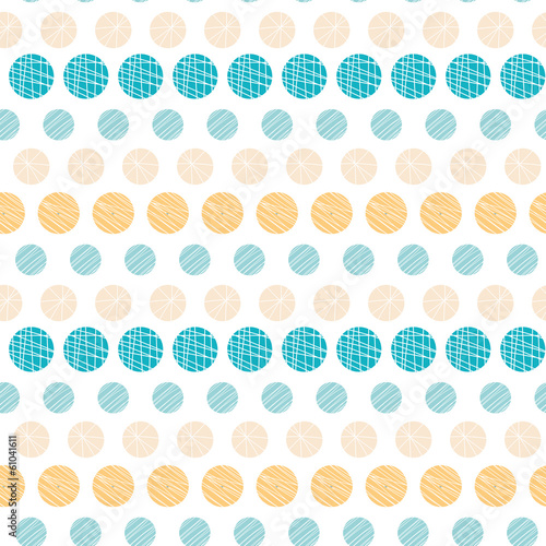 Vector texture circles stripes abstract seamless pattern