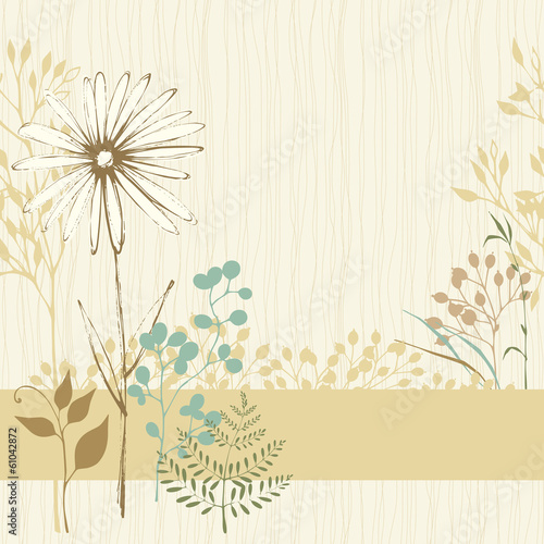 Floral Seamless Card Sand