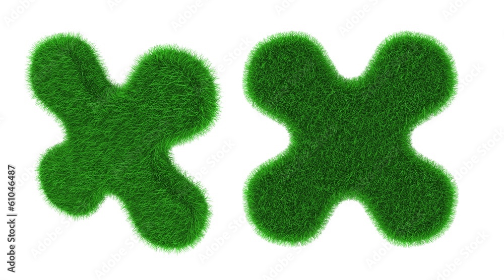 Grassy flower shaped object Grassy flower shaped object