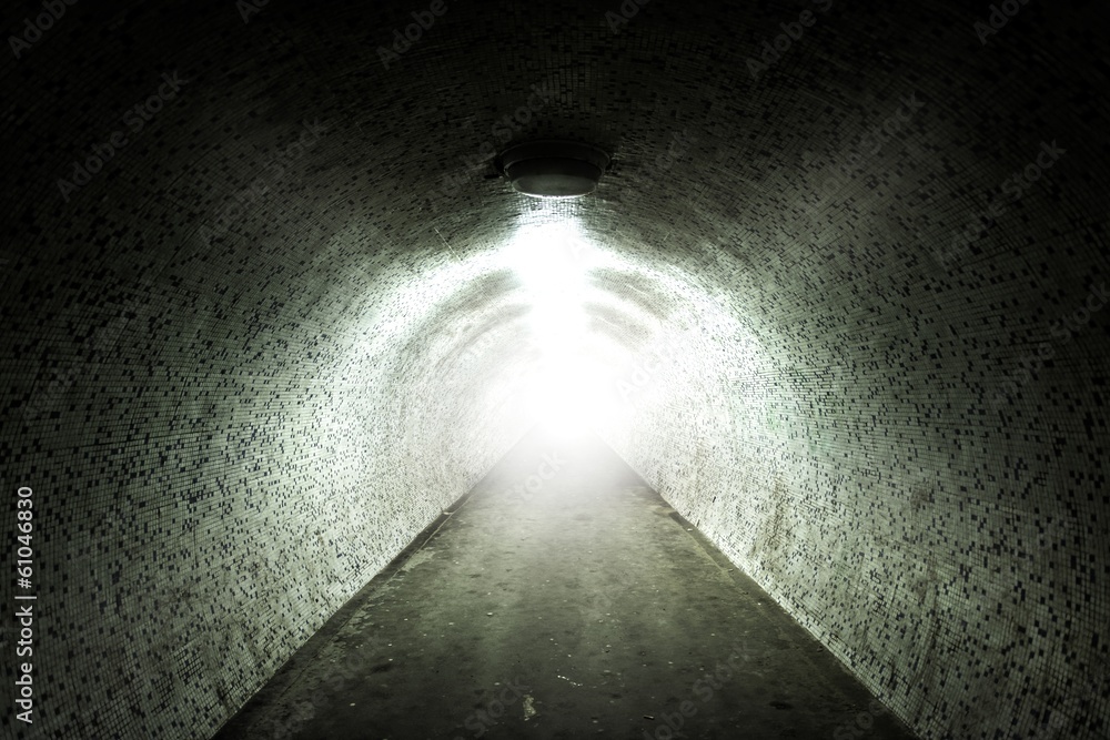 Light at the end of a tunnel Light at the end of a tunnel