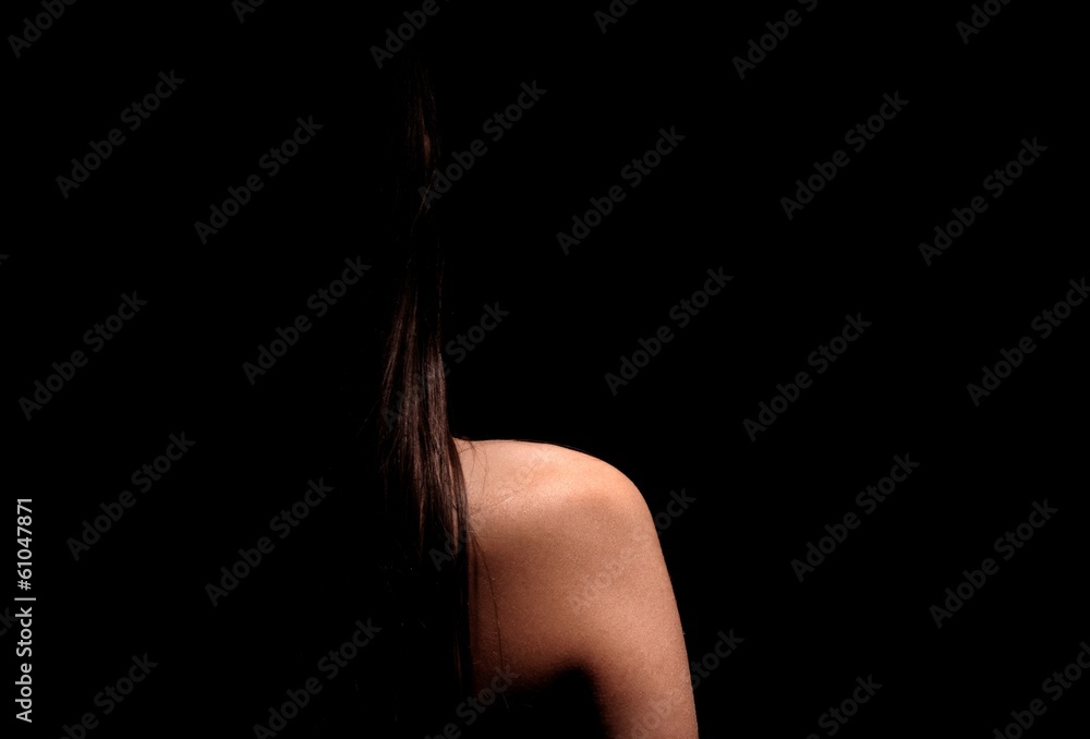 Shoulder of a beautiful woman closeup Shoulder of a beautiful woman closeup