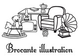 illustration brocante & vide grenier - 2