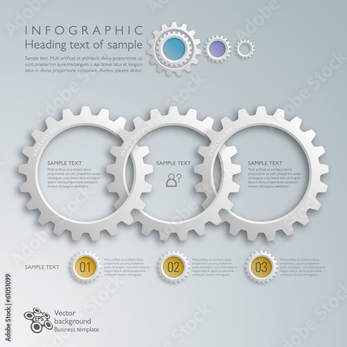 White gears and cogs #Vector graphics