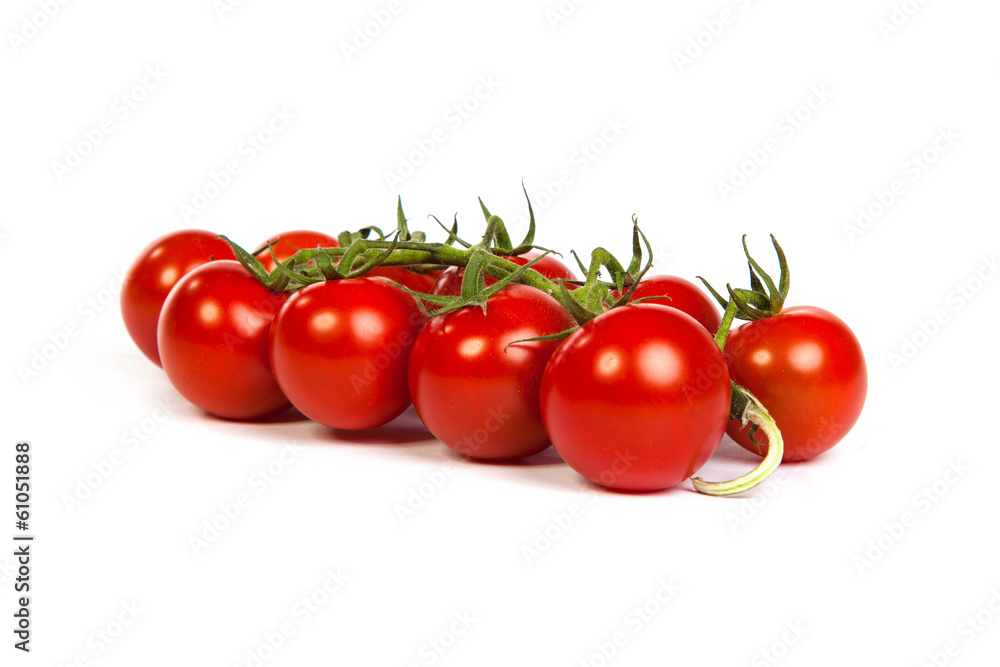Juicy organic Cherry tomatoes isolated Juicy organic Cherry tomatoes isolated