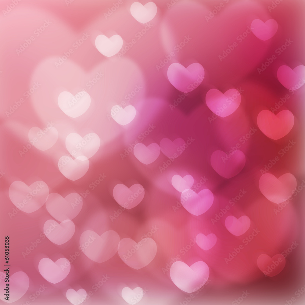 texture, abstract background is the heart in love bokeh light