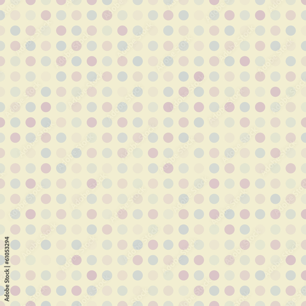 Retro dot vector seamless pattern (tiling). Endless texture