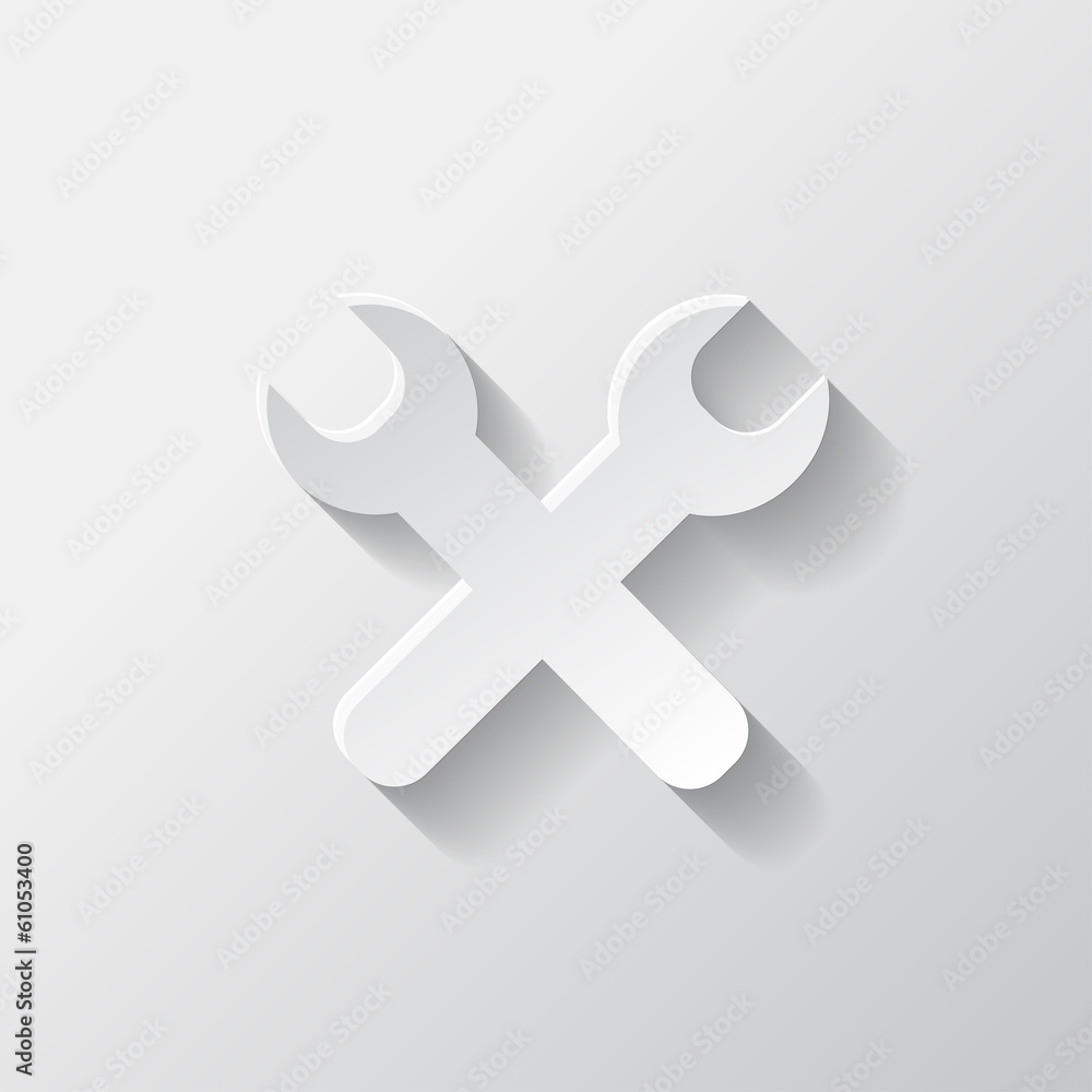 Obraz premium Repair tools icon. Wooden background