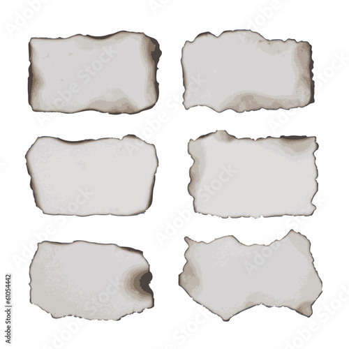 burnt papers