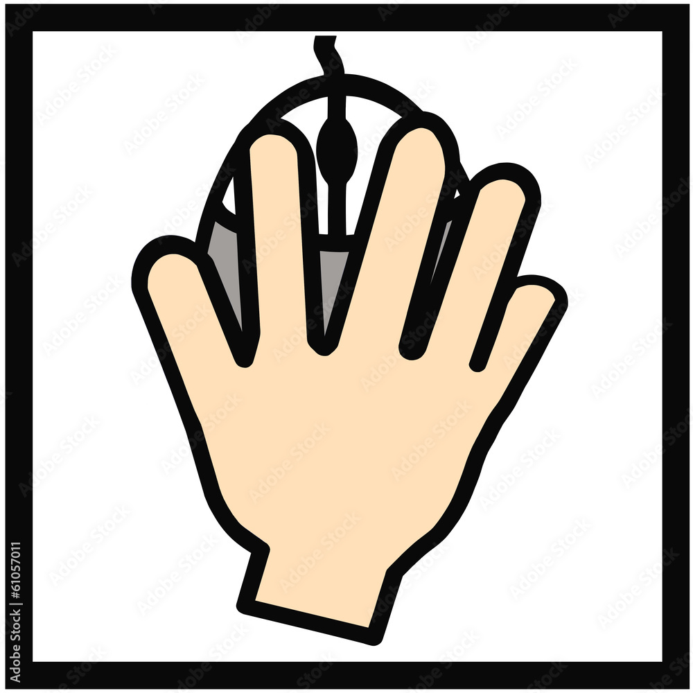 Obraz premium Logo obsługi myszy