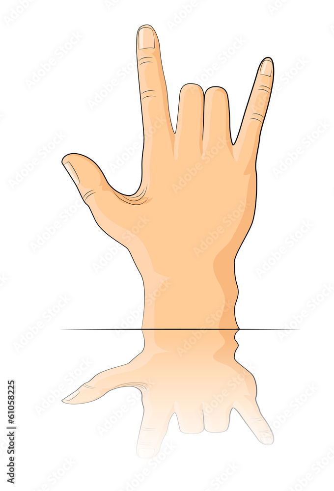 Obraz premium Cute Finger Icon