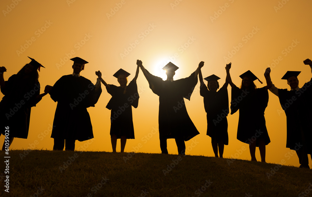 People Graduation Silhouette