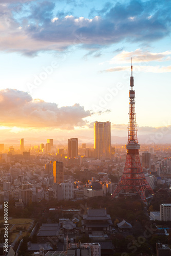 Tokyo Tower Sunset