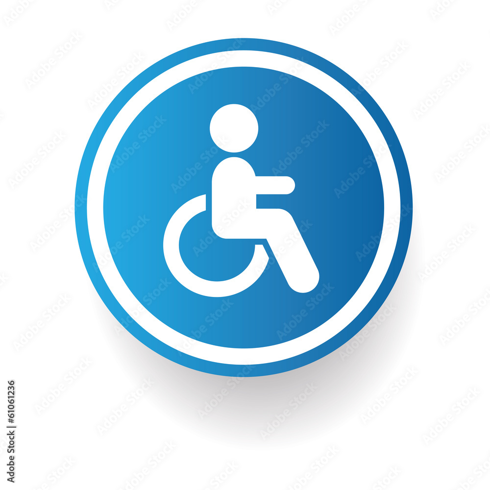Disabled sign,vector Disabled sign,vector