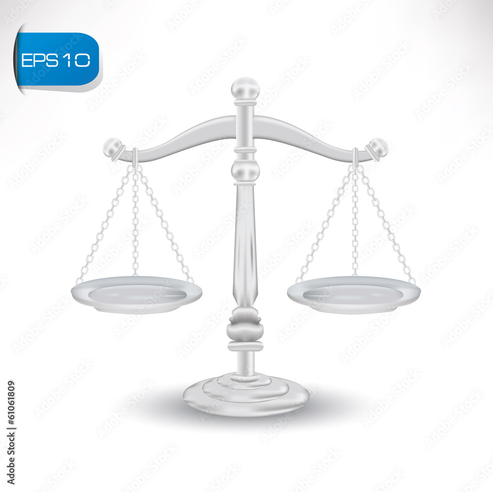 scales of justice on white background scales of justice on white background