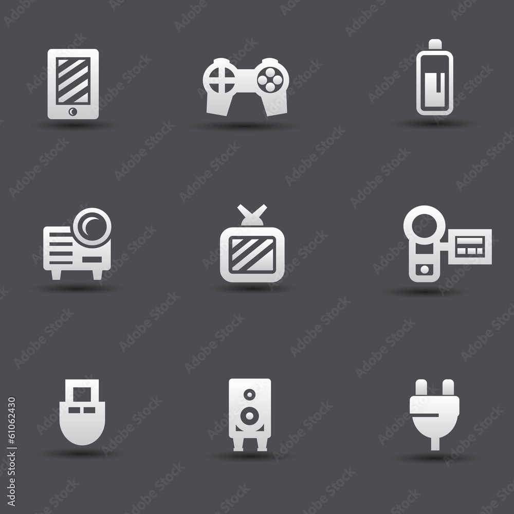 Electronics icons,vector