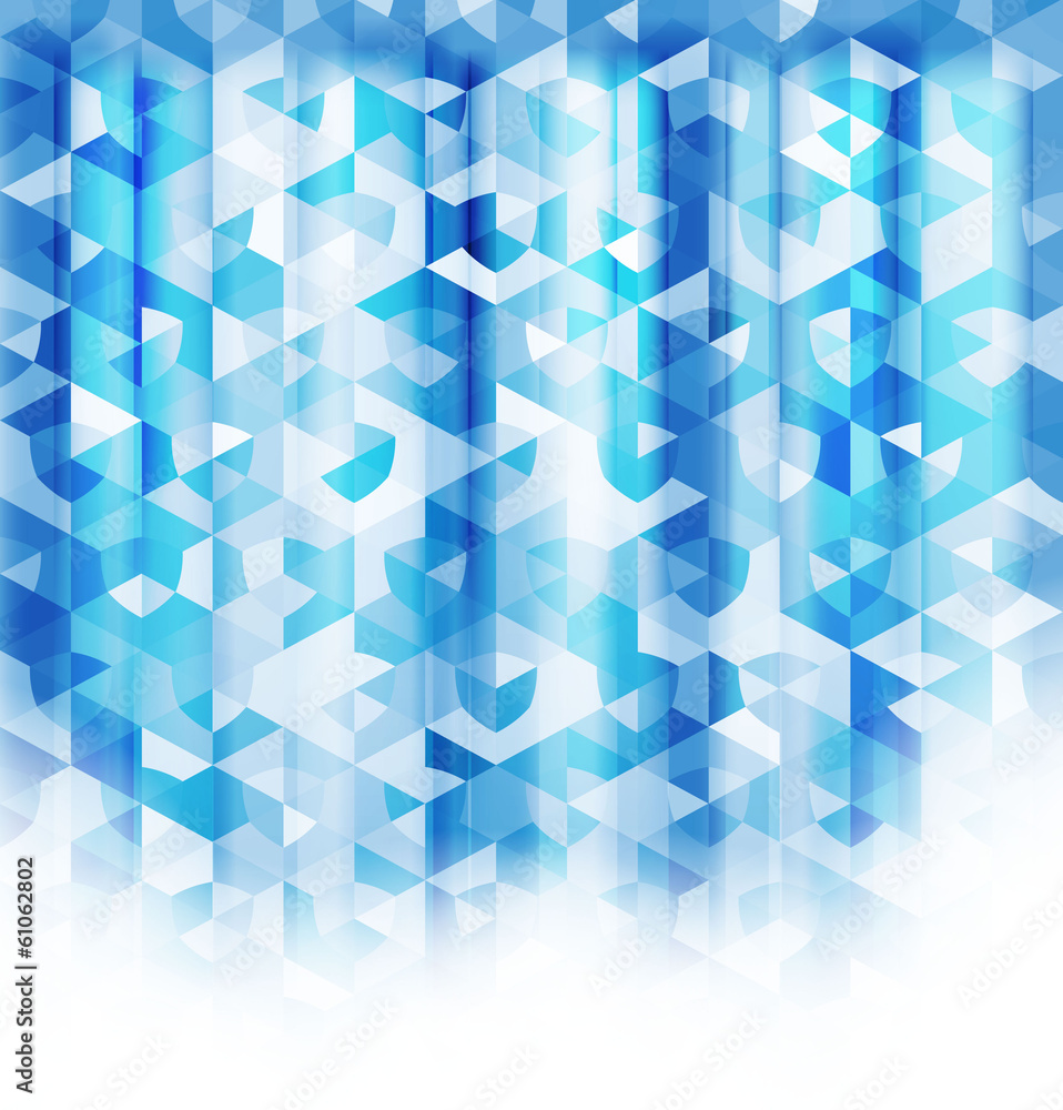 Obraz premium Abstract blue crystal background.