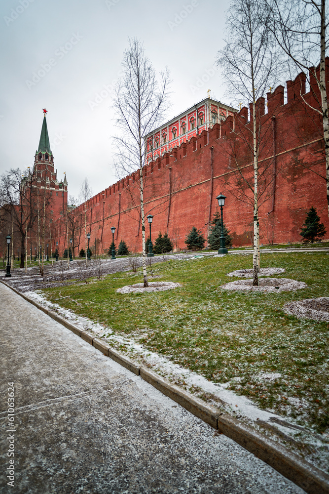 Obraz premium Moscow Kremlin wall