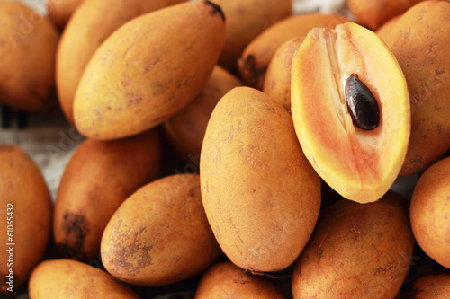 Sapodilla Fruit in the market