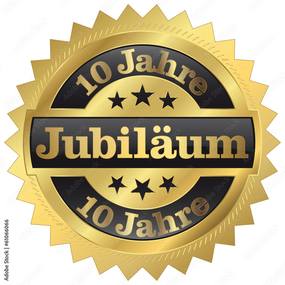 10 Jahre Jubiläum Stock-Vektorgrafik | Adobe Stock