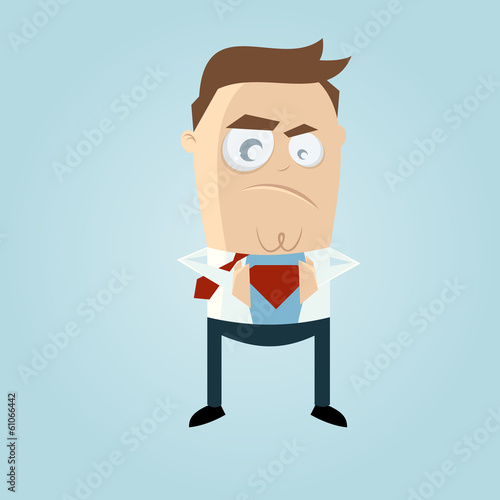 superheld business mann