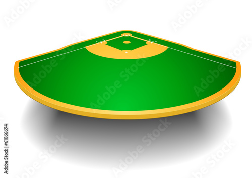 baseball field with perspective