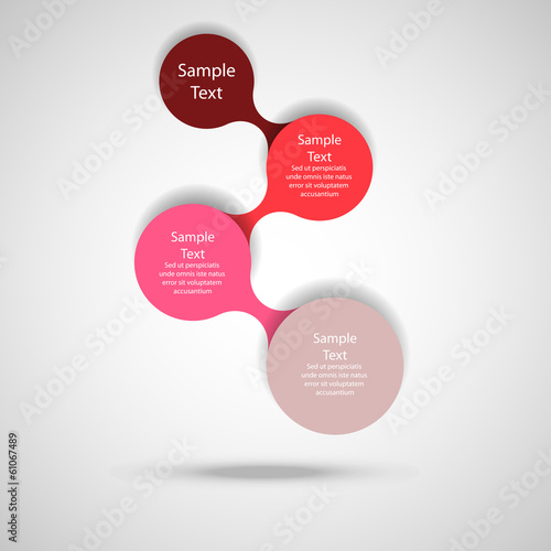 metaball colorful round diagram infographics