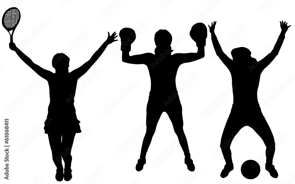 vector silhouette woman