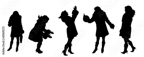 vector Silhouettes of people
