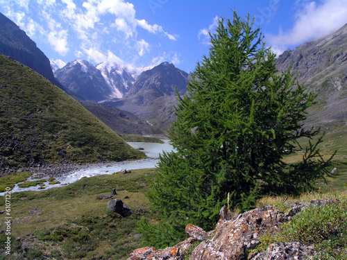 Altai. The river Karakabak. photo