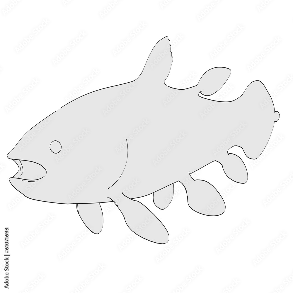 cartoon image of latimera fish cartoon image of latimera fish