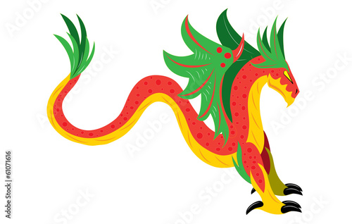 Winged snake dragon