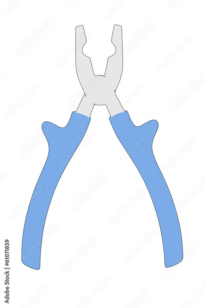 cartoon image of pliers tool cartoon image of pliers tool