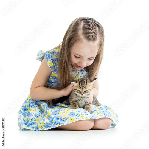 kid girl playing with Scott...