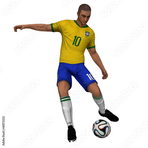 Brazil - Soccer Player © codethislab