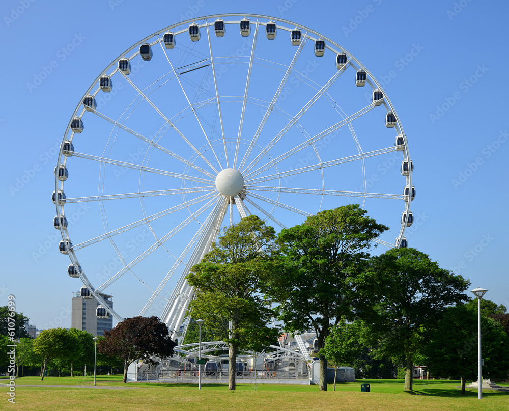 Fototapeta premium The Big wheel, Plymouth Hoe, Devon, UK